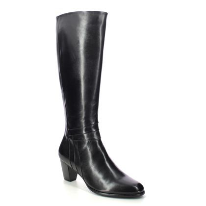 Regarde le Ciel Knee High Boots - Black leather - 0139/0003 SONIA 139 003
