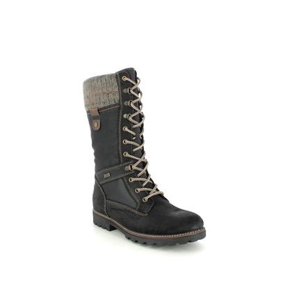 Remonte Mid Calf Boots - Black - D7477-02 NELLIE LACE TEX