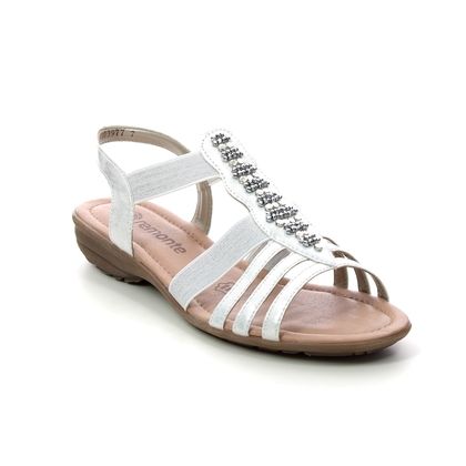 Remonte Comfortable Sandals - White silver - R3660-90 ODET