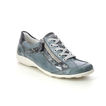Remonte Comfort Lacing Shoes - BLUE LEATHER - R3412-14 LIVTEXT