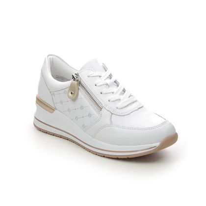 Remonte Trainers - White Rose gold - D3211-80 SEA WEDGE ZIP