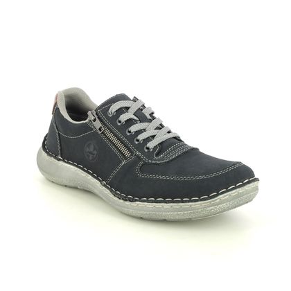 Rieker Casual Shoes - Navy - 03030-14 COTTZIP
