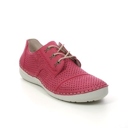 Rieker Comfort Lacing Shoes - Red - 52506-33 FUNZI