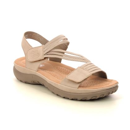 Rieker Comfortable Sandals - Beige - 64870-62 REEFLATER