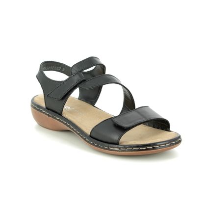 rieker sandals black