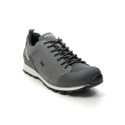 Rieker Walking Shoes - Grey leather - B5721-45 SKARPA TEX