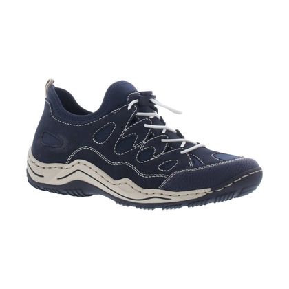 Rieker Comfort Lacing Shoes - Navy - L0551-14 JEER