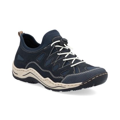 Rieker leren sneakers beige/wit Rieker leren sneakers beige/wit