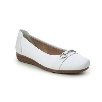 Rieker Pumps - White Leather - L9360-80 ROVER CRAFT