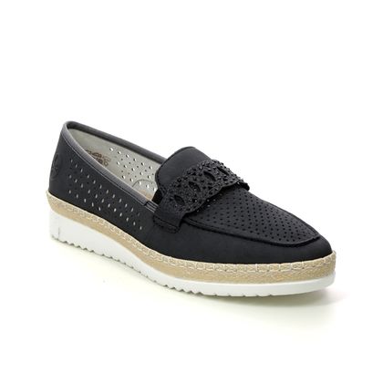 Rieker Loafers - Navy - M9255-14 LURICA