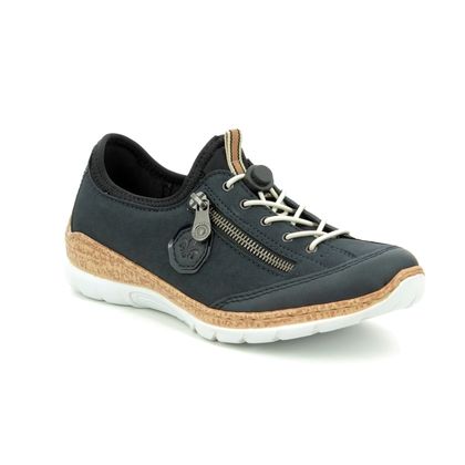 Rieker Comfort Lacing Shoes - Navy - N4263-14 EMPIRICO