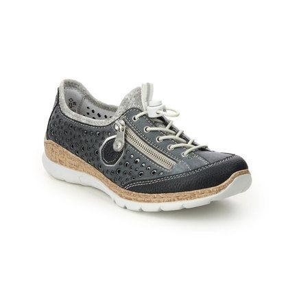 Rieker Comfort Lacing Shoes - Denim blue - N42P6-14 EMPIRE