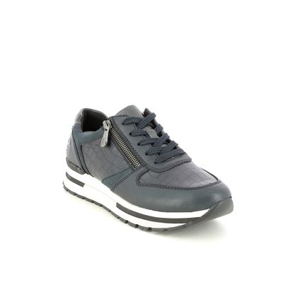 Rieker Trainers - Navy Leather - N7811-14 GALAGANO
