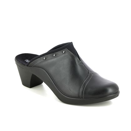 Romika Westland Slippers & Mules - Black leather - 16471/47100 MOKASSETTA 271