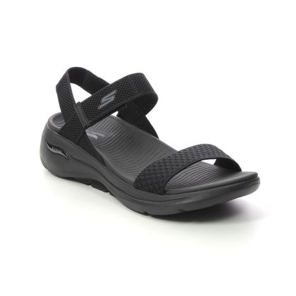 Skechers Comfortable Sandals - Black - 140264 ARCH FIT GO WALK SANDALS