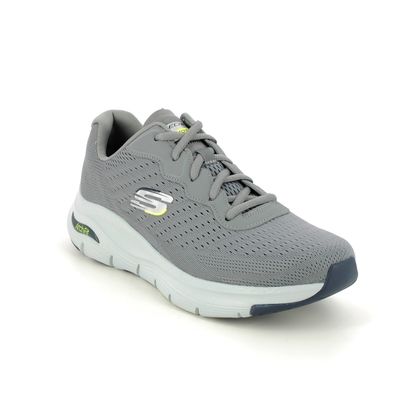 Skechers Trainers - Grey - 232303 ARCH FIT MENS LACE