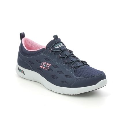 Skechers Trainers - Navy Coral - 104163 ARCH FIT REFINE