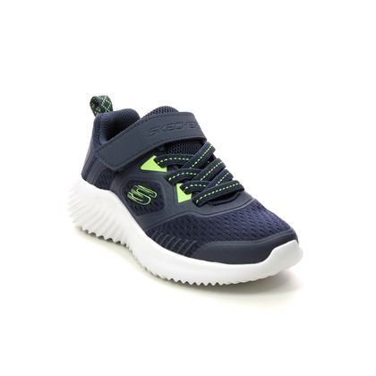 Skechers Boys Trainers - Navy Lime - 403736L BOUNDER