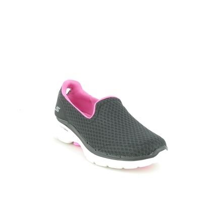 Skechers Trainers - Black hot pink - 124508 GO WALK 6
