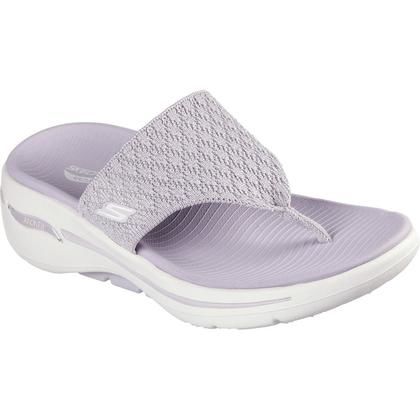 Skechers Toe Post Sandals - Lilac - 140803 Go Walk Arch Fit Sandal Spellbound