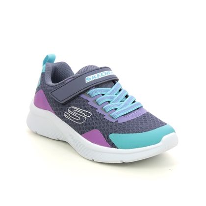 Skechers Girls Trainers - Charcoal - 302348L MICROSPEC G BUNGEE