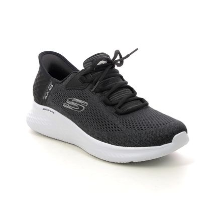 Skechers Trainers - Black White - 150012 SLIP INS LACE