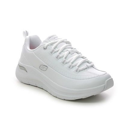 Skechers Trainers - White Silver - 150061 SYNERGY ARCH 2