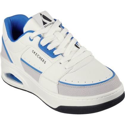Skechers Trainers - White Blue - 183140 Uno Court Low-Post