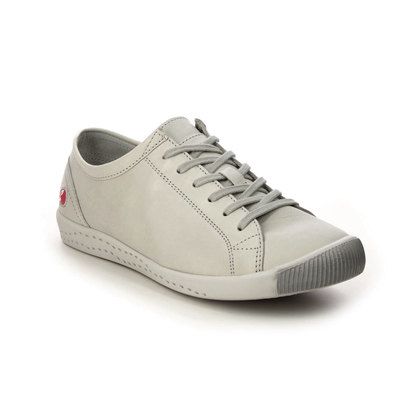 Softinos Comfort Lacing Shoes - Light Grey Leather - P900154/604 ISLA 154