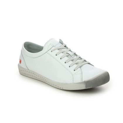 Softinos Comfort Lacing Shoes - WHITE LEATHER - P900154/534 ISLA 154