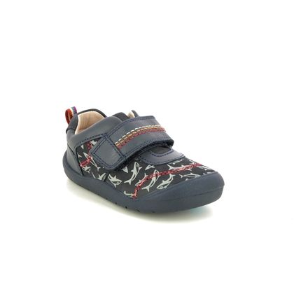 Start Rite Boys First and Toddler Shoes - Navy Nubuck - 0782-96F JAWS