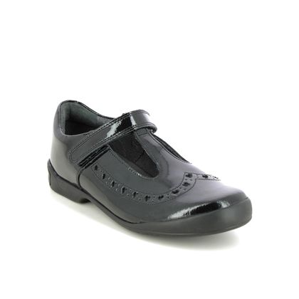 Start Rite Girls Shoes - Black patent - 278937G LEAPFROG