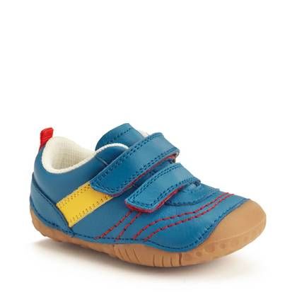 Start Rite Boys First and Toddler Shoes - BLUE LEATHER - 0823-26F LITTLE SMILE 2V
