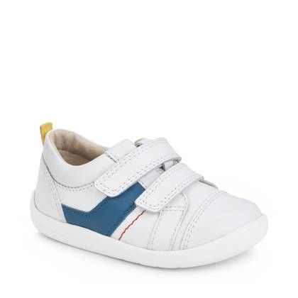 Start Rite Boys First and Toddler Shoes - WHITE LEATHER - 0818-46F MAZE