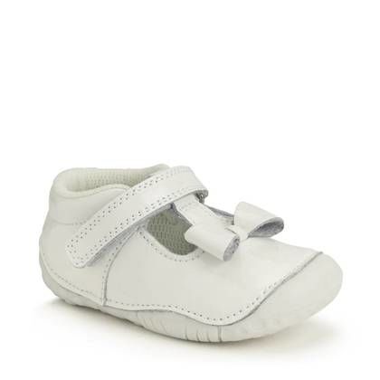 Start Rite First and Baby Shoes - White patent - 0765-14F WIGGLE T BAR