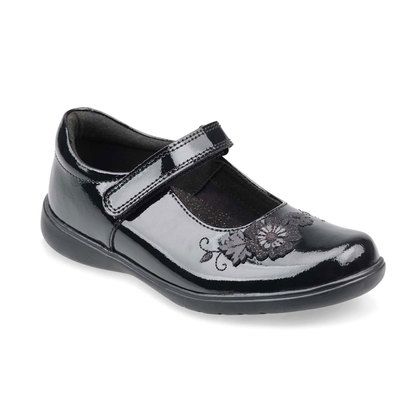 Start Rite Girls Shoes - Black patent - 2800-3 F WISH MARY JANE