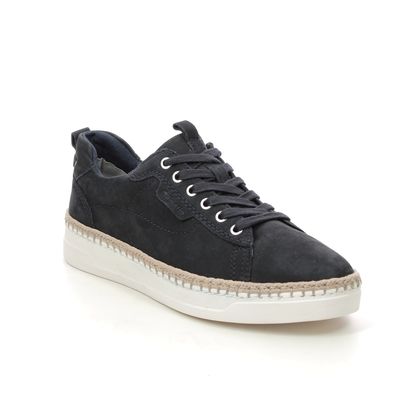 Tamaris Comfort Lacing Shoes - Navy Nubuck - 23783/30/805 CLEO