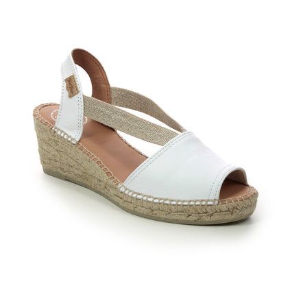 Toni Pons Sia P 5 WHITE LEATHER Womens Espadrilles 4008-61