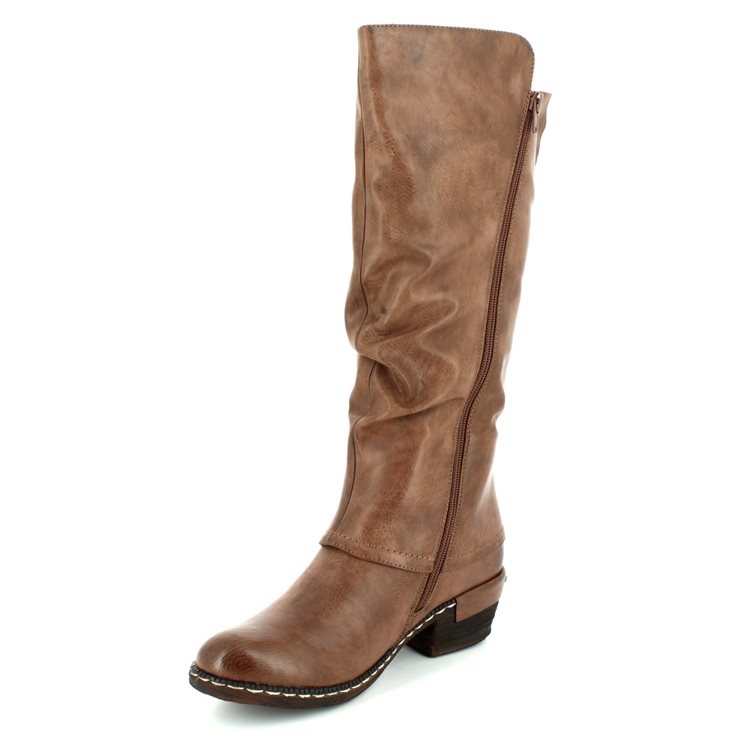 Rieker 93655-26 Brown Womens knee-high boots
