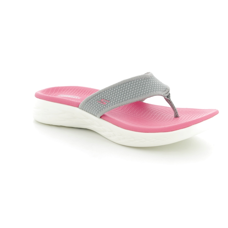 skechers sandals grey