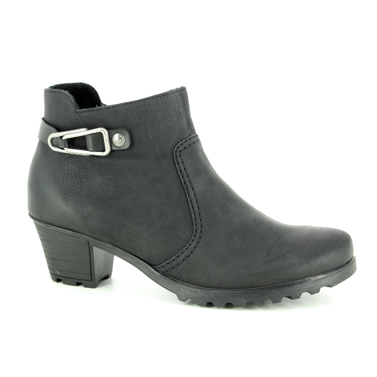 Rieker Y8089-00 Black ankle boots