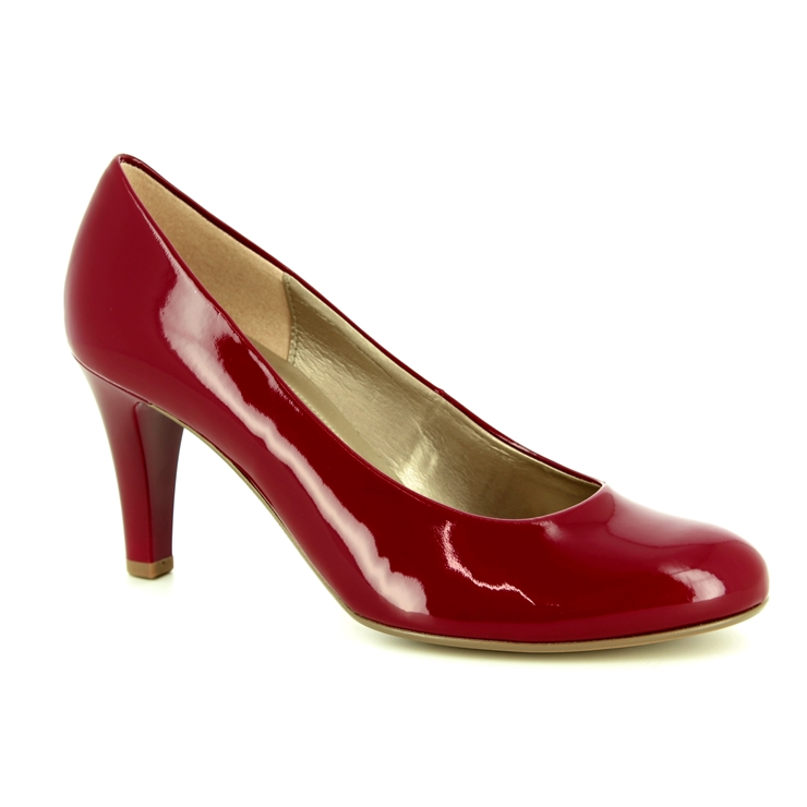 gabor red court shoes