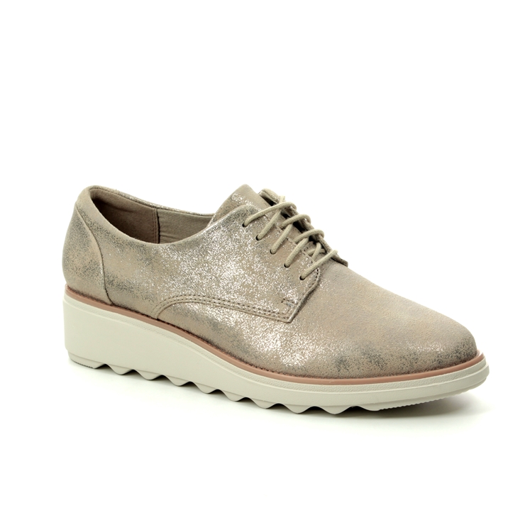 clarks pewter brogues
