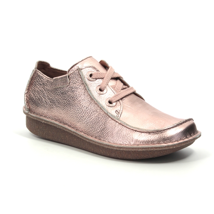 Clarks Funny Dream D Fit Pink lacing shoes
