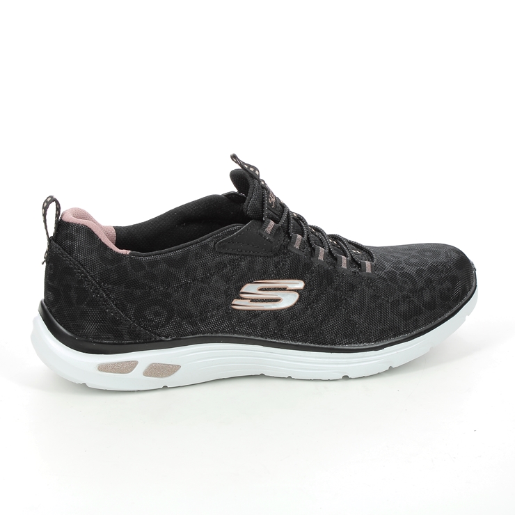 Skechers Empire Delux Spotted Relaxed BKRG Black Rose Gold Womens ...