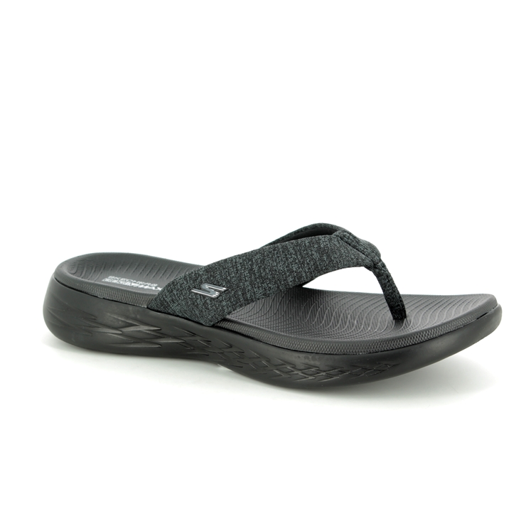 skechers sandals black