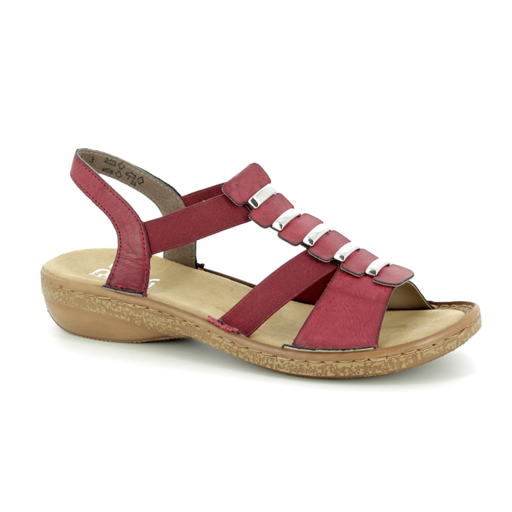 Rieker 62850-35 Red sandals