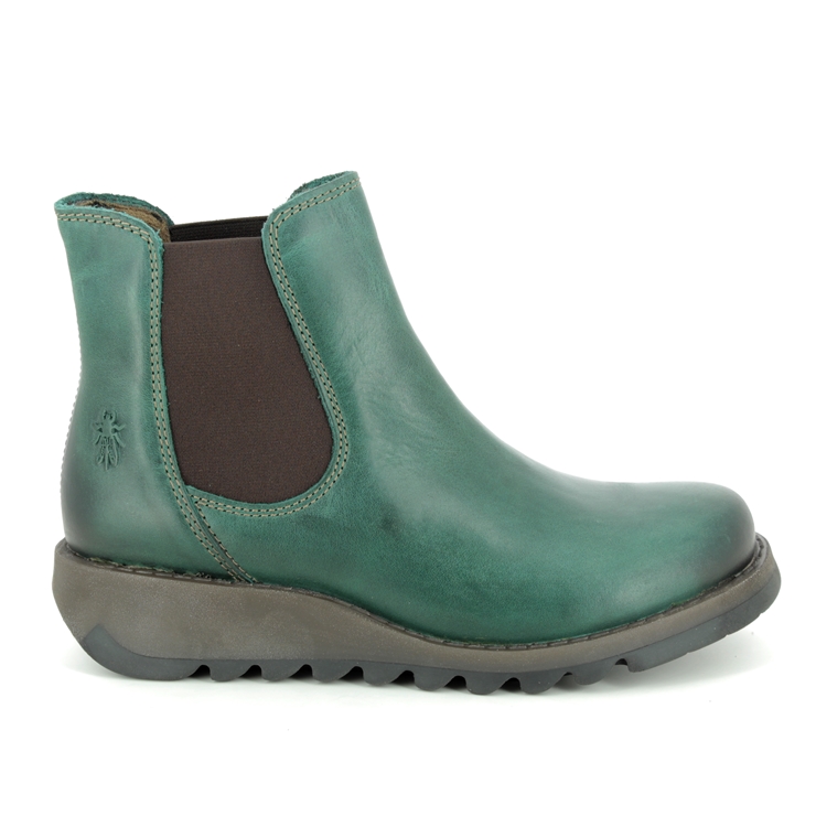 Fly London Salv Petrol leather Womens Chelsea Boots P143195-006