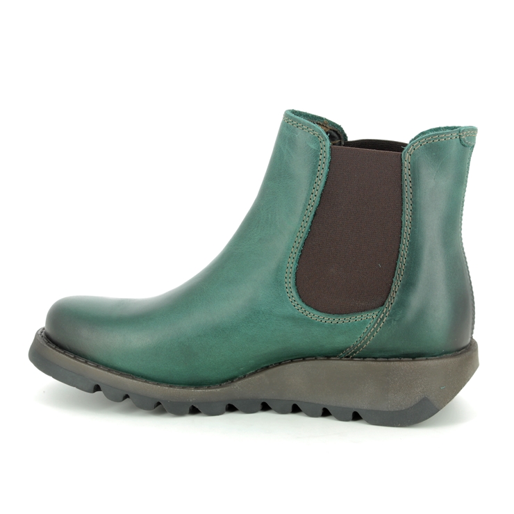 Fly London Salv Petrol leather Womens Chelsea Boots P143195-006
