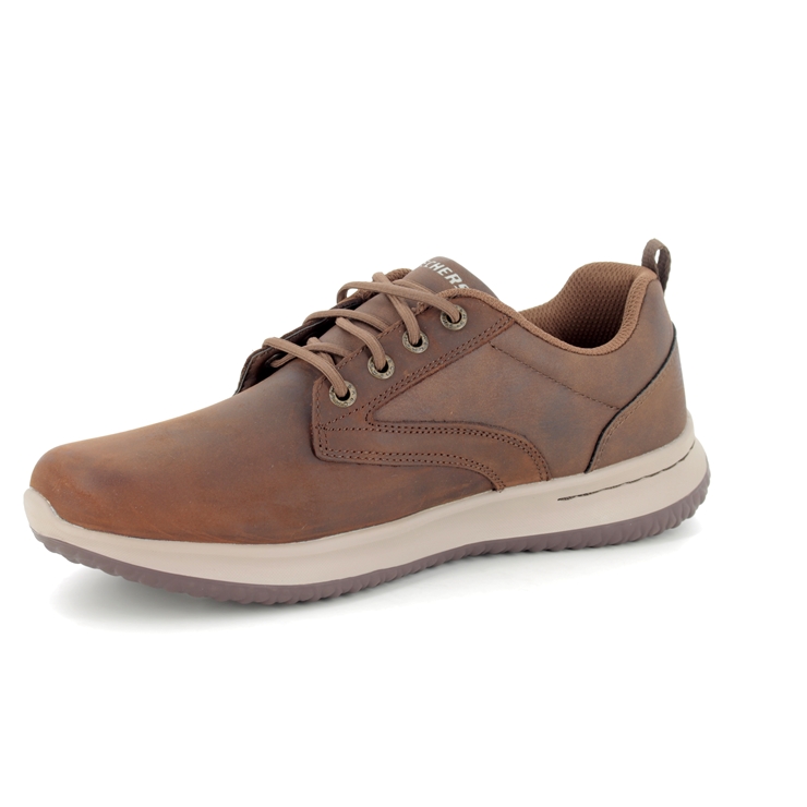 Skechers Delson Antigo Waterproof CDB Brown Mens comfort shoes 65693